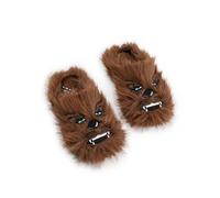 Star Wars Pantuflas marrones de Chewbacca para hombre | Calzado cómodo y esponjoso para estar en casa | Zapatillas con temática Pantuflas de personajes para relajarse