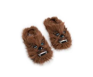 Star Wars Pantuflas marrones de Chewbacca para hombre | Calzado cómodo y esponjoso para estar en casa | Zapatillas con temática Pantuflas de personajes para relajarse