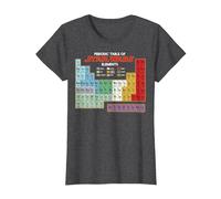 Star Wars Periodic Table of Elements - Camiseta gráfica Camiseta, Mujer, Jaspeado Oscuro, L