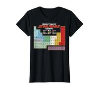 Star Wars Periodic Table of Elements - Camiseta gráfica Camiseta, Mujer, Negro, L