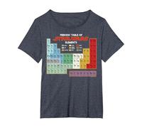 Star Wars Periodic Table of Elements - Camiseta gráfica Camiseta, Mujer Tallas Grandes, Azul Jaspeado, 3XL Grande
