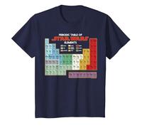 Star Wars Periodic Table of Elements - Camiseta gráfica Camiseta, Niños, Azul Marino, 3 años