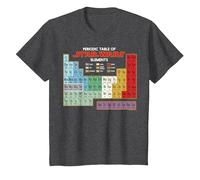 Star Wars Periodic Table of Elements - Camiseta gráfica Camiseta, Niños, Jaspeado Oscuro, 8 años