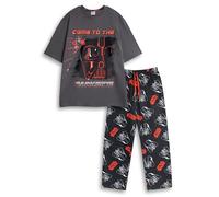 Star Wars Pijama de Darth Vader para Hombre, Gris y Negro, de Manga Corta y Pierna Larga de Mezcla de algodón con Estampado Come TO The Darkside de Dibujos Animados | Merchandising
