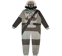 Star Wars Pijama Entera para Niños The Mandalorian Gris 9-10 Años