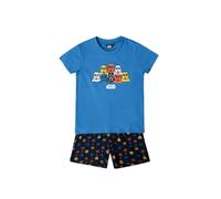 Star Wars Pijama Niño Game Wars de Algodón con Manga Corta Cuello Redondo Pantalón Corto Detalles en Relieve y Diseño de Verano Color Azul Talla 10
