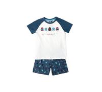 Star Wars Pijama Niño Summer Force de Algodón con Manga Corta Cuello Redondo Pantalón Corto Detalles en Relieve y Diseño de Verano Color Crudo Talla 10