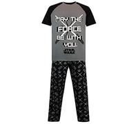Star Wars Pijama para Hombre La Guerra de Las Galaxias Negro Large