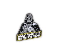 Star Wars Pin May The Fourth Be With You | Pin de coleccionista de Star Wars, 0.51 inches, Acero inoxidable, Sin piedra preciosa