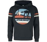Star Wars Planet Scarif Hombre Sudadera con Capucha Negro 100% algodón Regular