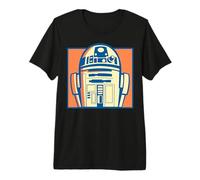 Star Wars Pop Art Style R2-D2 Boxed Close Up Portrait Camiseta Premium