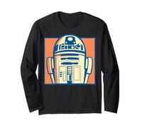 Star Wars Pop Art Style R2-D2 Boxed Close Up Portrait Manga Larga