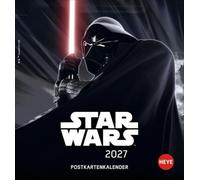 Star Wars Postkartenkalender 2027: Die besten Filmbilder aus den Star Wars Filmen im Postkartenformat. Kleiner Kalender zum Aufstellen oder Aufhängen. Tischkalender 2027.