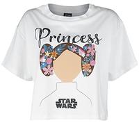 Star Wars Princess Lea Mujer Camiseta Blanco M 100% algodón Ancho