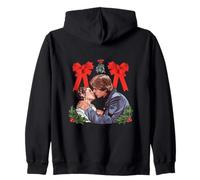 Star Wars Princess Leia Han Solo Mistletoe Kiss Holiday Sudadera con Capucha