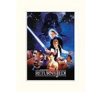 STAR WARS Pyramid International Return of The Jedi (Una hoja) - Impresión impresa montada en papel 30 x 40 cm, papel, multicolor, 30 x 40 x 1,3 cm