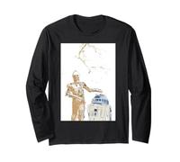 Star Wars R2-D2 and C-3PO Spring Cherry Blossoms Sakura Art Manga Larga
