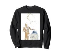 Star Wars R2-D2 and C-3PO Spring Cherry Blossoms Sakura Art Sudadera