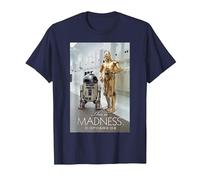 Star Wars R2-D2 C-3PO This is Madness - Camiseta Camiseta, Hombre, Azul Marino, L