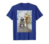 Star Wars R2-D2 C-3PO This is Madness - Camiseta Camiseta, Hombre, Azul Real, 3XL