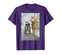 Star Wars R2-D2 C-3PO This is Madness - Camiseta Camiseta, Hombre, Morado, L