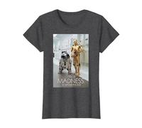 Star Wars R2-D2 C-3PO This is Madness - Camiseta Camiseta, Mujer, Jaspeado Oscuro, 3XL