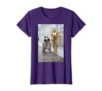 Star Wars R2-D2 C-3PO This is Madness - Camiseta Camiseta, Mujer, Morado, 3XL