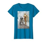 Star Wars R2-D2 C-3PO This is Madness - Camiseta Camiseta, Mujer, Zafiro, S