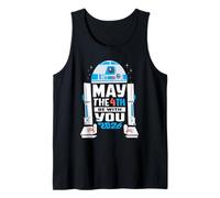 Star Wars R2-D2 May The 4th Be with You 2026 Star Wars Day Camiseta sin Mangas