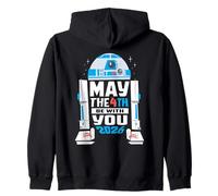 Star Wars R2-D2 May The 4th Be with You 2026 Star Wars Day Sudadera con Capucha