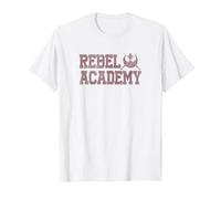 Star Wars Rebel Academy Collegiate Logo Camiseta, Hombre, Blanco, 4XL