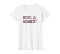 Star Wars Rebel Academy Collegiate Logo Camiseta, Mujer, Blanco, XXL