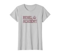Star Wars Rebel Academy Collegiate Logo Camiseta, Mujer, Plata, 3XL