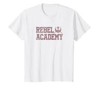 Star Wars Rebel Academy Collegiate Logo Camiseta, Niños, Blanco, 2 años