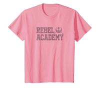 Star Wars Rebel Academy Collegiate Logo Camiseta, Niños, Rosado, 3 años