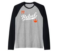 Star Wars Rebel Alliance 77 Classic Resistance Logo Baseball Camiseta Manga Raglan