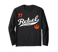 Star Wars Rebel Alliance 77 Classic Resistance Logo Baseball Manga Larga