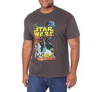 STAR WARS Rebel Classic Graphic T-Shirt Camisa, Carbón Vegetal, X-Large para Hombre