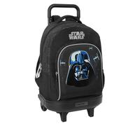 STAR WARS REBELLION - Mochila Grande con Ruedas, Compacta, Extraíble, Ideal para Niños de Diferentes Edades, Cómoda y Versátil, Calidad y Resistencia, 33x22x45 cm