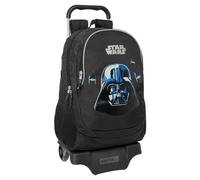 STAR WARS REBELLION - Mochila Escolar con Carro, Ideal para Niños de Diferentes Edades, Cómoda y Versátil, Calidad y Resistencia, 33x15x43 cm