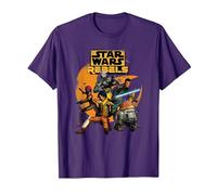 Star Wars Rebels The Good Guys Camiseta, Hombre, Morado, XL