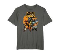 Star Wars Rebels The Good Guys Camiseta, Hombre Tallas Grandes, Asfalto, 4X Alto
