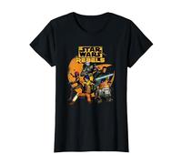 Star Wars Rebels The Good Guys Camiseta, Mujer, Negro, XL