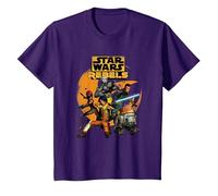 Star Wars Rebels The Good Guys Camiseta, Niños, Morado, 3 años