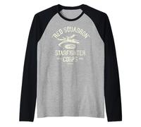 Star Wars Red Squadron Starfighter Corps Rebel Base Yavin 4 Camiseta Manga Raglan