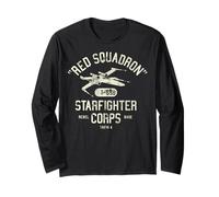 Star Wars Red Squadron Starfighter Corps Rebel Base Yavin 4 Manga Larga