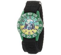 Star Wars - Reloj analógico de cuarzo con correa de nailon para niños, Verde, Negro, Classic