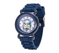STAR WARS Reloj analógico de cuarzo con correa de silicona para niños, Azul marino, Modern