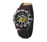 STAR WARS Reloj de plástico para niños, reloj analógico de cuarzo con correa de nailon, Camo, plástico