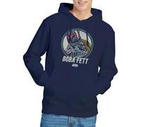 Star Wars Retro Boba Unisex Hoodie, Navy, Small